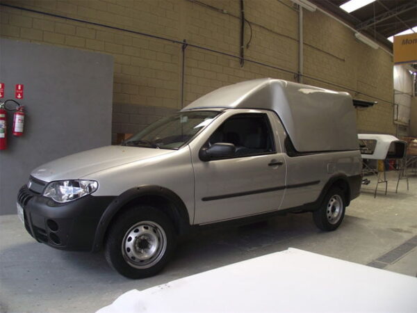 Capotas para Fiat Strada Cabine Simples Baú 1998 a 2013